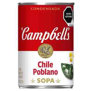 Crema Campbells de chile poblano 420 g