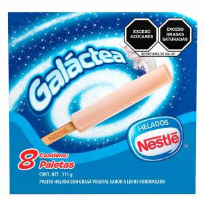 Paletas Heladas Nestlé Galáctea 8 Piezas