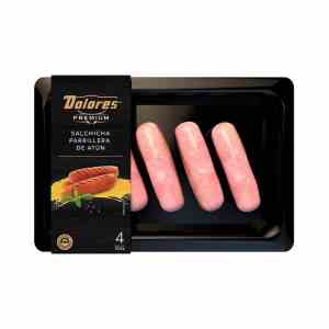 Salchicha parrillera Dolores premium de atún 4 piezas