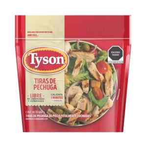 Tiras de pechuga Tyson de pollo totalmente cocinadas 600 g