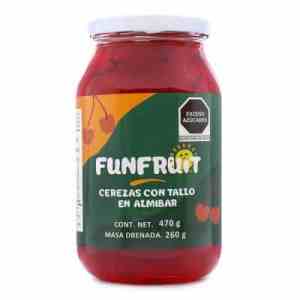 Cerezas rojas Fun Fruit con tallo 470 g