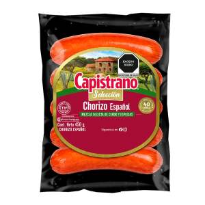 CHORIZO ESPAÑOL CAPISTRANO MEXICO PIEZA 450 GRS