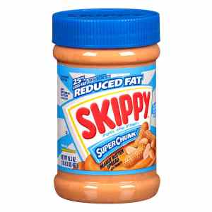 Crema de Cacahuate Skippy con Trozos Cacahuate Reducida en Grasa 462g