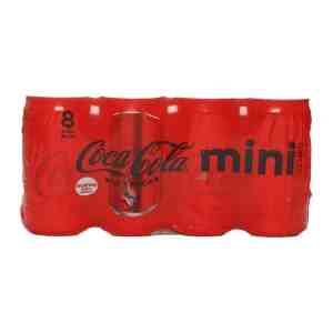 Refresco Coca Cola sin azúcar mini latas 8 pack de 235 ml c/u