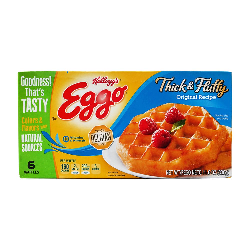 Precios Waffle Congelado Eggo Kelloggs 6 Pack 54.8 grs Compara y