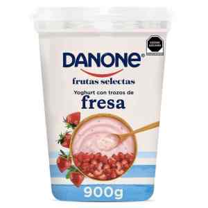 Yoghurt Danone frutas selectas con trozos de fresa 900 g