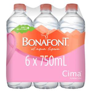 Agua Natural Bonafont 750ml