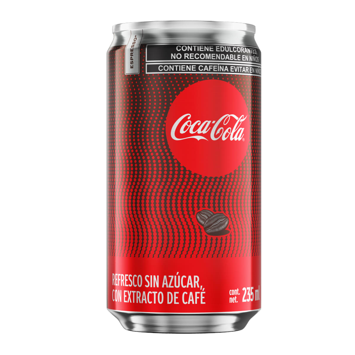 Lata de Coca-Cola zero sin cafeína, Coca-Cola Zero México