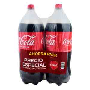 Refresco Coca Cola original 2 pzas de 3 l c/u