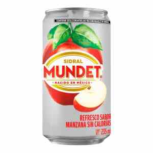 Refresco Sabor Manzana Sidral Mundet Light 8 Latas de 235ml c/u