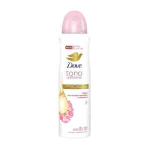 Antitranspirante Dove tono uniforme en aerosol rosas para dama 150 ml