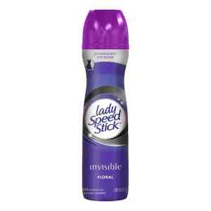 Antitranspirante Lady Speed Stick invisible floral en aerosol para dama 91 g
