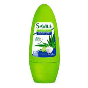 Antitranspirante Savilé en roll on sábila y bicarbonato de sodio y limón 45 ml