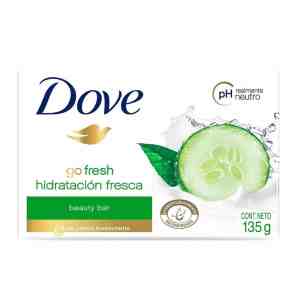 Jabón de tocador Dove go fresh hidratación fresca 135 g