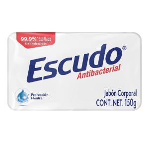 Jabón en Barra Escudo Antibacterial Blanco 150g