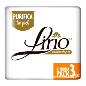 Jabón en Barra Lirio Dermatológico 3 Barras de 120g