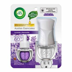 Aromatizante Ambiental Air Wick Lavanda Manzanilla Aparato y Repuesto de 21ml