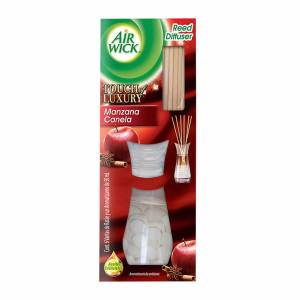 Aromatizante en Aceite Airwick Reed Manzana Canela 50ml y 6 Varitas