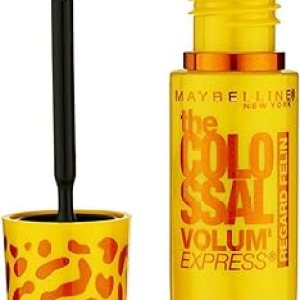Maybelline New York Volume Express Colossal Cat Eyes Washable Mascara, Glam Black, 0.31 Fluid Ounce