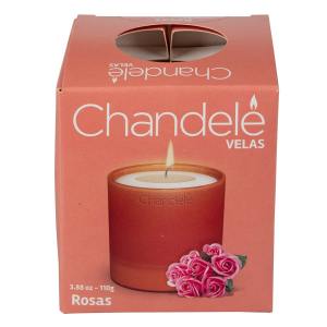 Vela Chandele Rosas 110g