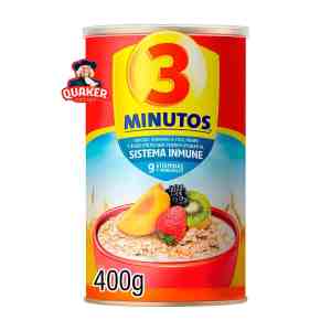 Avena Fortificada Quaker 3 Minutos 400g