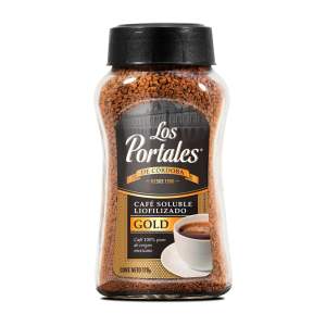 CAFÉ SOLUBLE LIOFILIZADO GOLD LOS PORTALES FRASCO 170 GRS