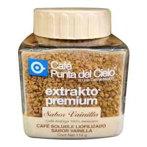 Café soluble Punta del Cielo arábiga 100% liofilizado sabor vainilla 110 g