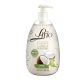Jabón líquido para manos Lirio clean and pure antibacterial leche de coco 500 ml